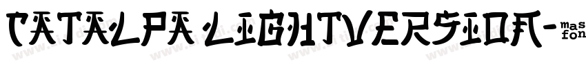 Catalpa LightVersion字体转换
